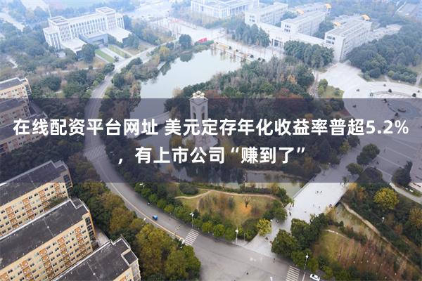 在线配资平台网址 美元定存年化收益率普超5.2%，有上市公司“赚到了”
