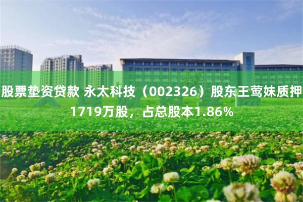 股票垫资贷款 永太科技（002326）股东王莺妹质押1719万股，占总股本1.86%