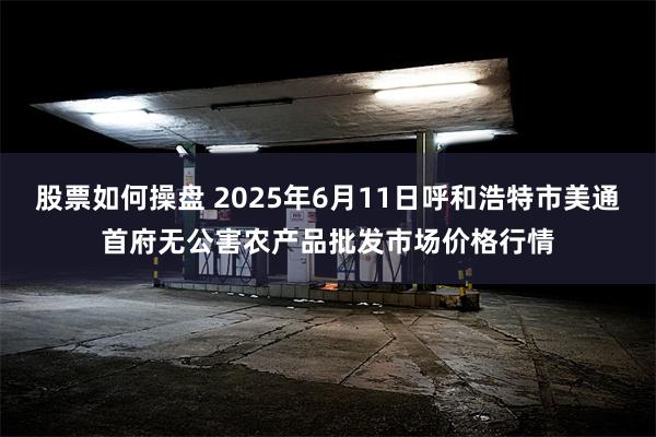 股票如何操盘 2025年6月11日呼和浩特市美通首府无公害农产品批发市场价格行情