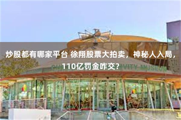 炒股都有哪家平台 徐翔股票大拍卖，神秘人入局，110亿罚金咋交？