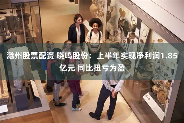 滁州股票配资 晓鸣股份：上半年实现净利润1.85亿元 同比扭亏为盈