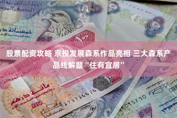 股票配资攻略 京投发展森系作品亮相 三大森系产品线解题“住有宜居”