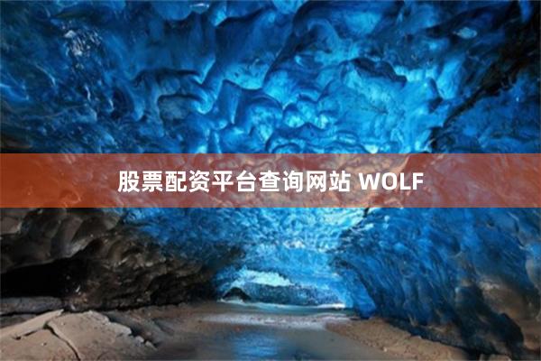 股票配资平台查询网站 WOLF